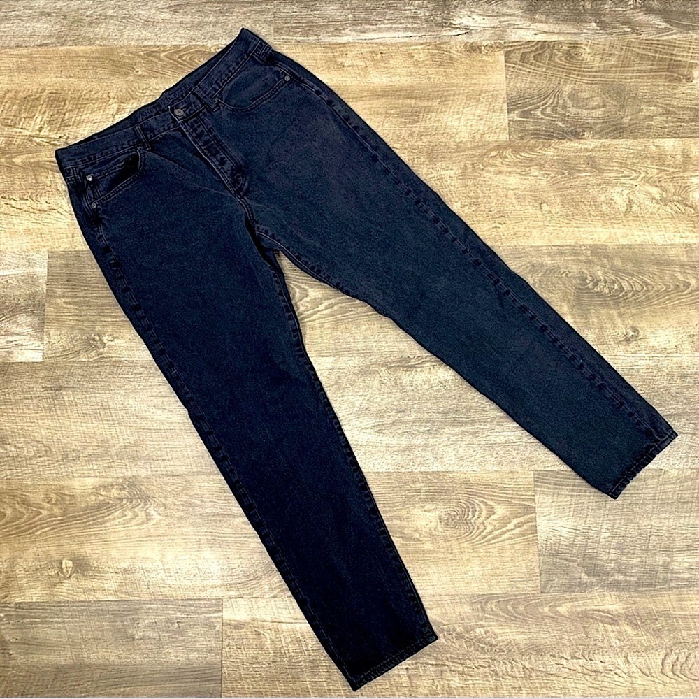 AMERICAN EAGLE Plus HI RISE GIRLFRIEND black jeans women’s size 14 XLong